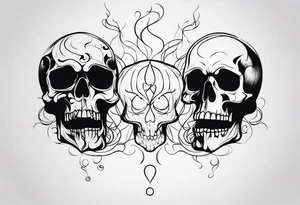 Smoke skulls tattoo idea
