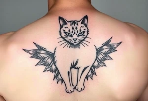 black cat tattoo idea