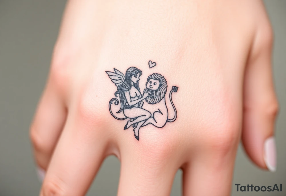 Virgo in love with Leo tattoo idea