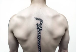 male bdsm submissive bound by rope tattoo idea