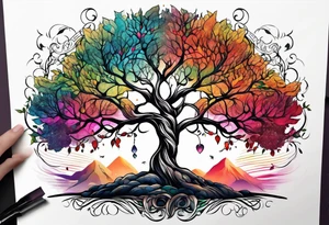 tree of life tattoo idea