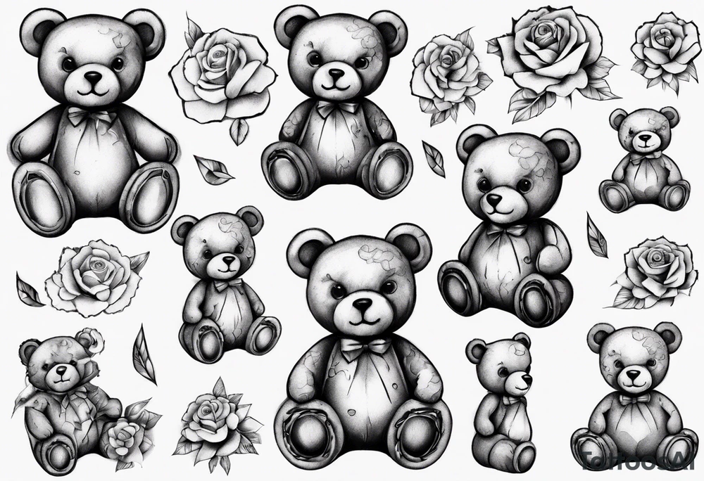 Teddy bear tattoo idea