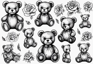 Teddy bear tattoo idea
