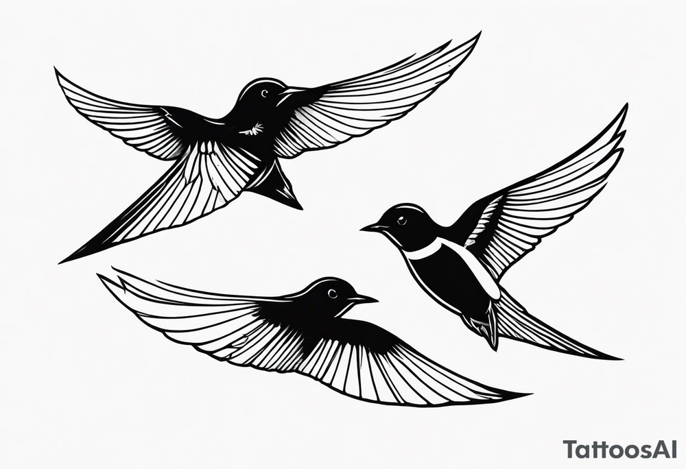 two swifts tattoo idea