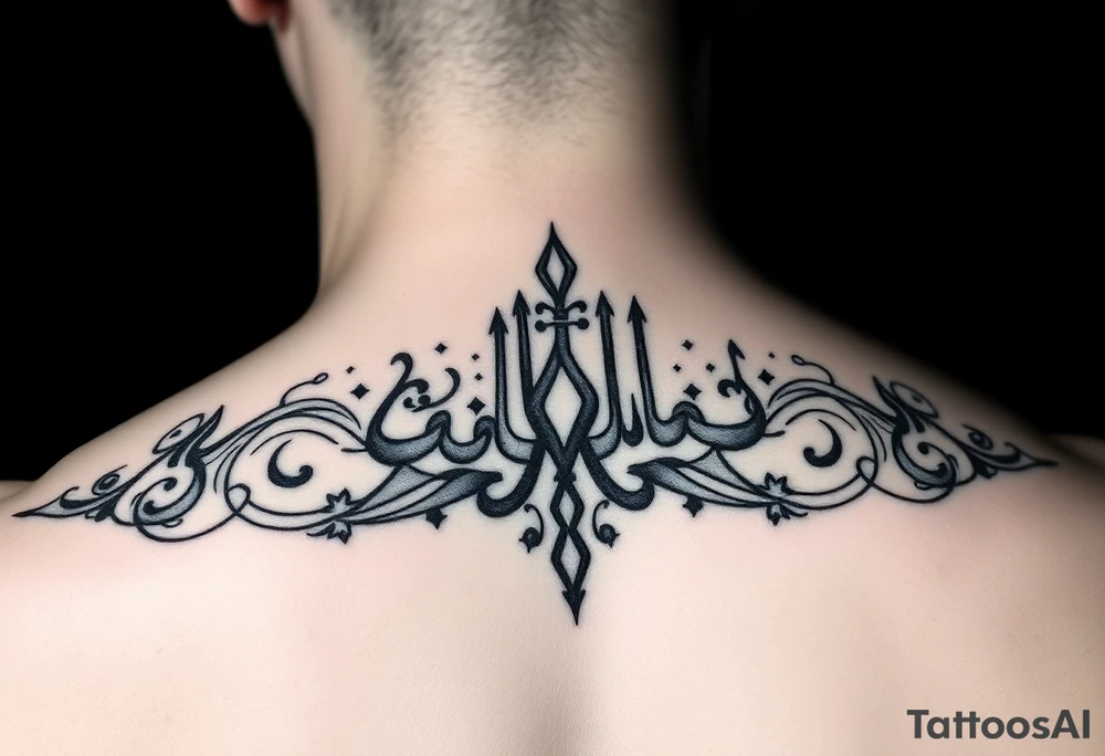 arabic style tattoo tattoo idea