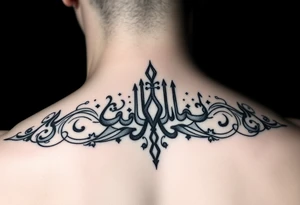 arabic style tattoo tattoo idea
