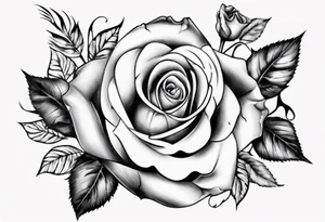 music, roses tattoo idea