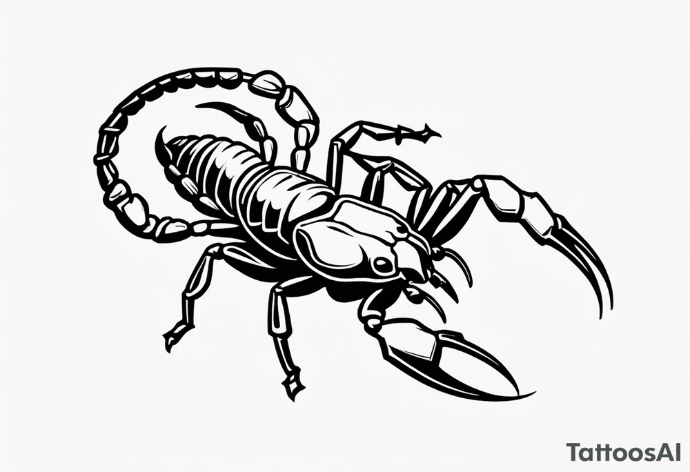 small scorpion tattoo idea