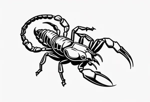 small scorpion tattoo idea