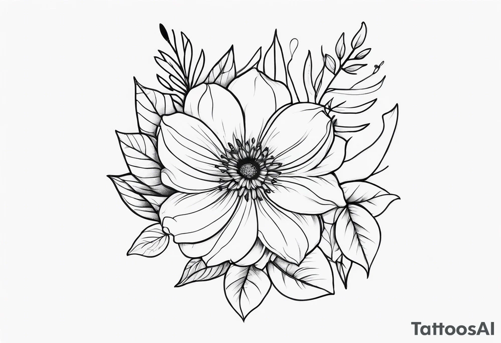 Floral sleeve tattoo idea