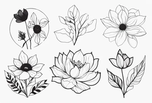 simple nature/floral tattoo for arm tattoo idea