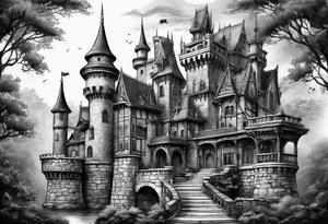 castle tattoo idea