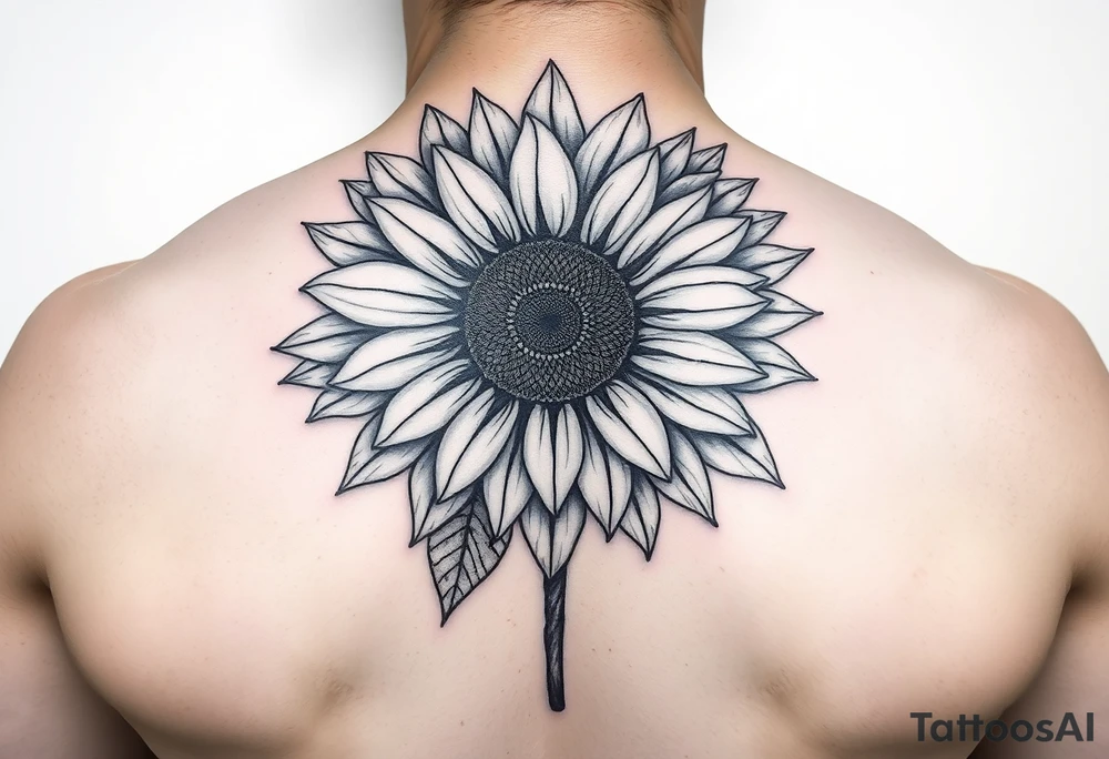 Sunflower tattoo idea