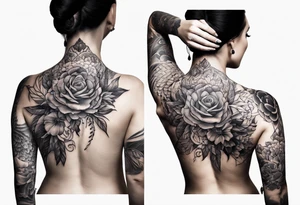 Back garden tattoo idea