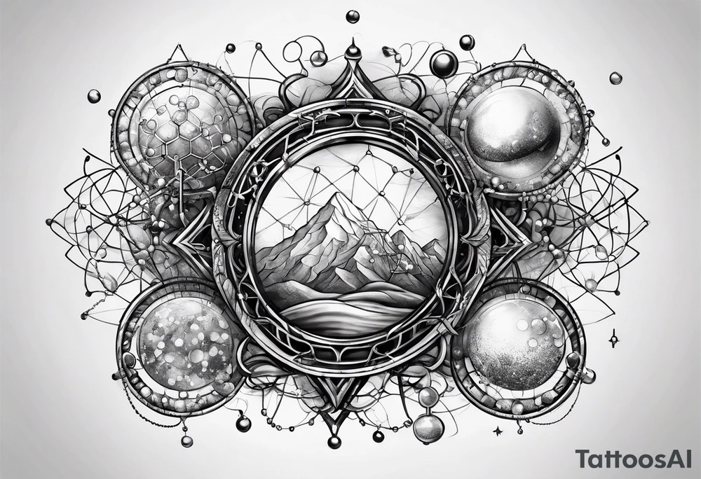 Chemistry adrenaline molecular structure tattoo idea