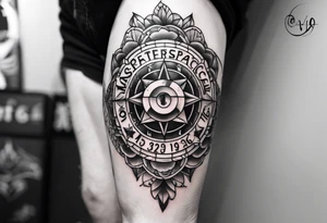 area code tattoo idea
