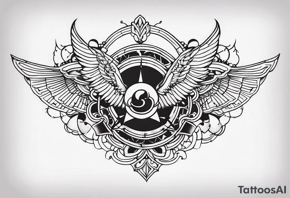 Chest piece tattoo idea