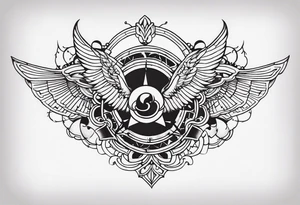 Chest piece tattoo idea