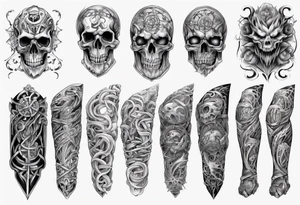 full arm sleeve irish tattoo tattoo idea