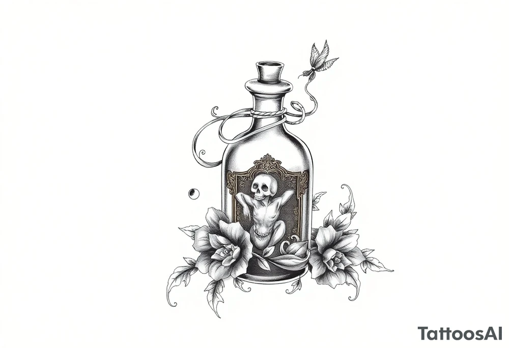 death bringer
poison bottle tattoo idea