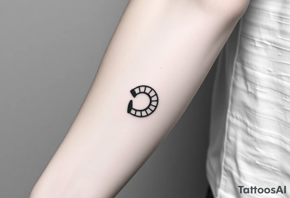 a super simple thing that can refer to achilles or achilles heel, the greek myth tattoo idea