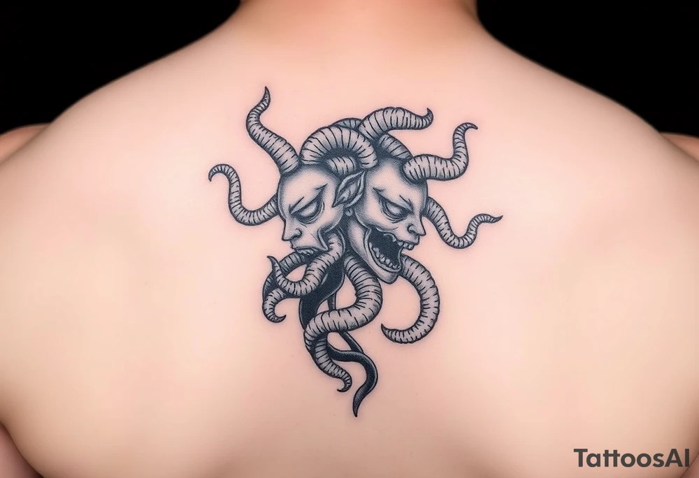 Side profile Medusa tattoo idea