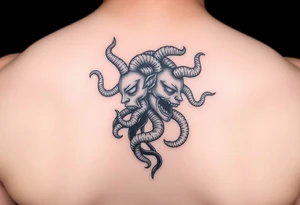 Side profile Medusa tattoo idea