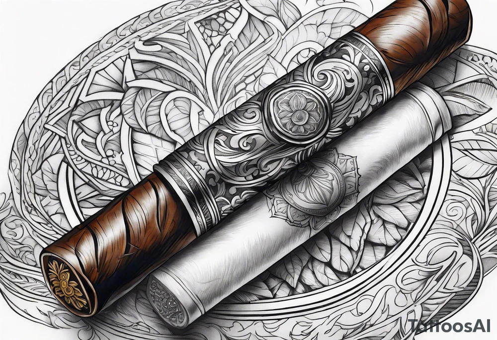 cigar tattoo idea