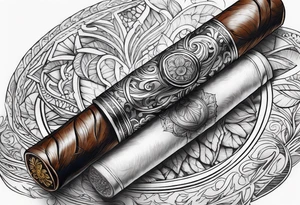 cigar tattoo idea