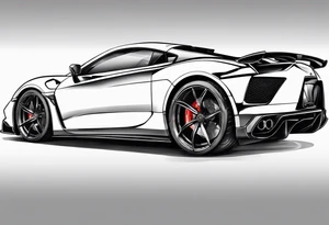 Sportscar with Legs instead of wheels tattoo idea