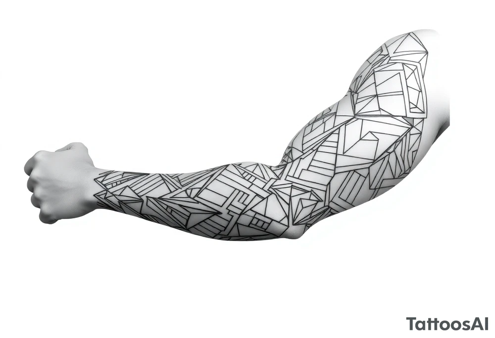 bold line ornamentaali vegvisor tattoo idea