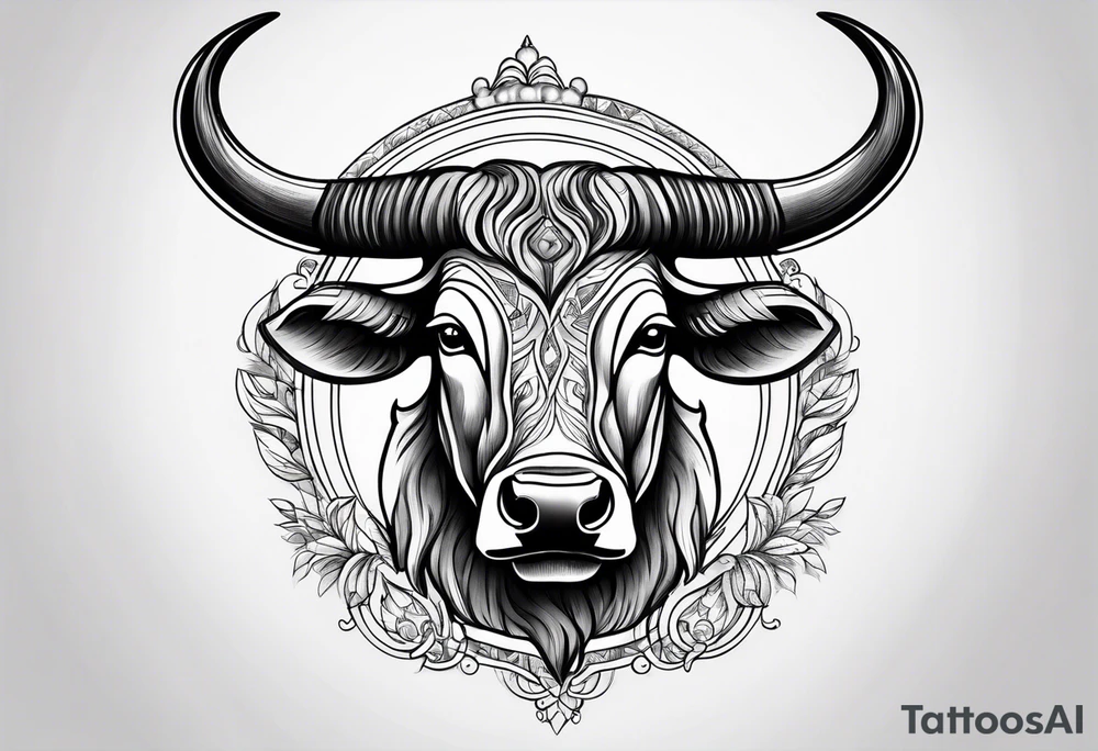 Taurus sign tattoo idea