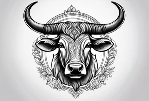 Taurus sign tattoo idea