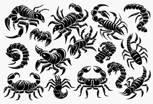 cute scorpion graduating tattoo idea