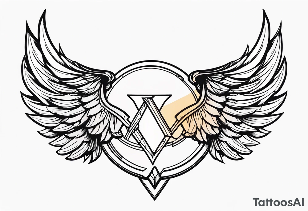 Valkyrie wings tattoo idea