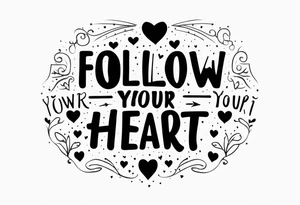 follow your heart tattoo idea