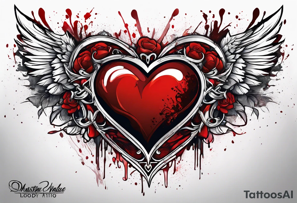 Bloody Heart tattoo idea