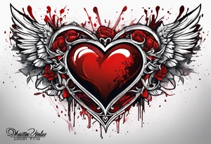 Bloody Heart tattoo idea