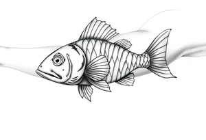Realistic magikarp tattoo idea