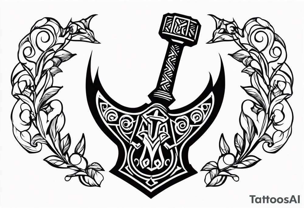 Thors hammer tattoo idea