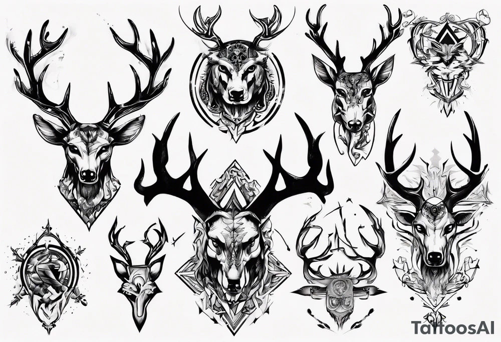 jäger schießt ein reh tattoo idea