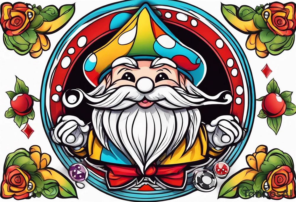 Casino gnomes tattoo idea
