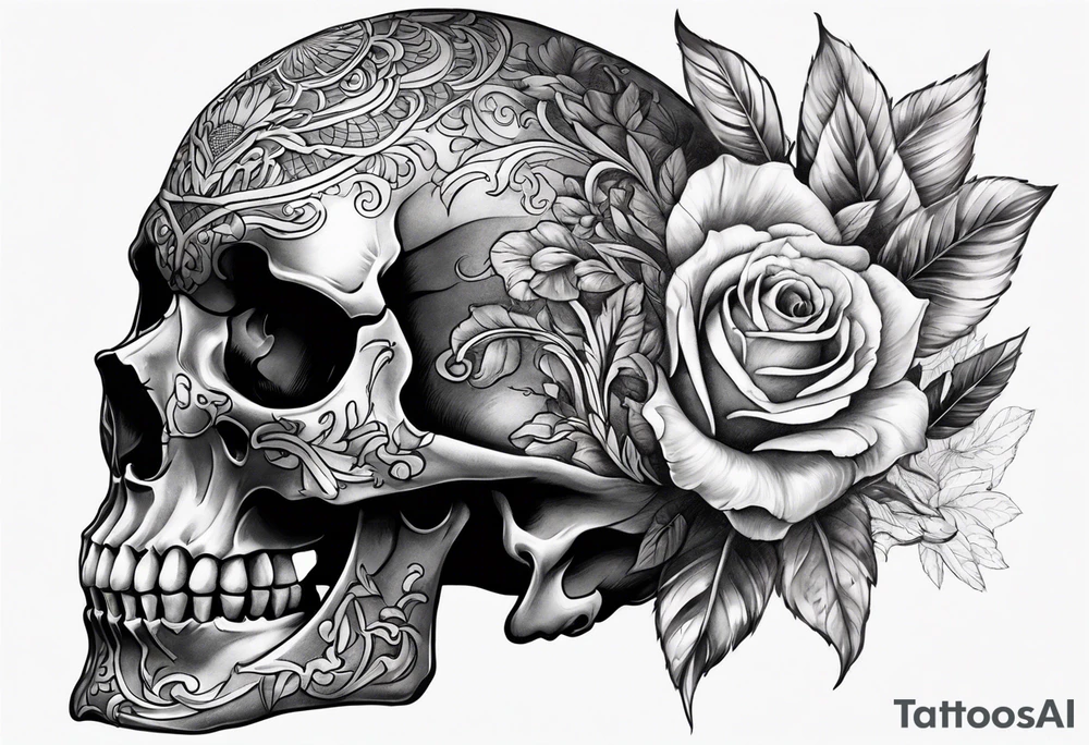 Skull tattoo idea