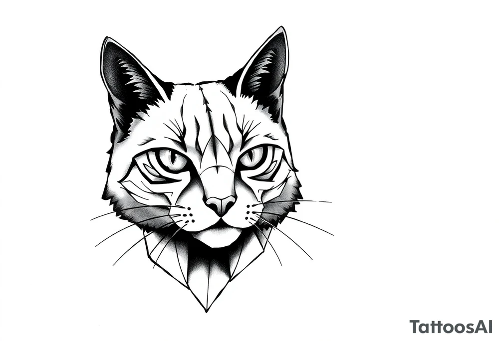 Black Cat tattoo idea