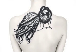Boy and girl tattoo idea