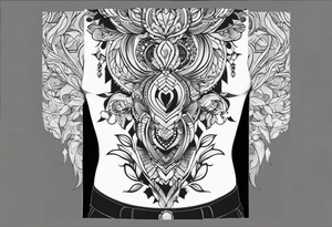 Men’s black and grey sleeve design tattoo idea
