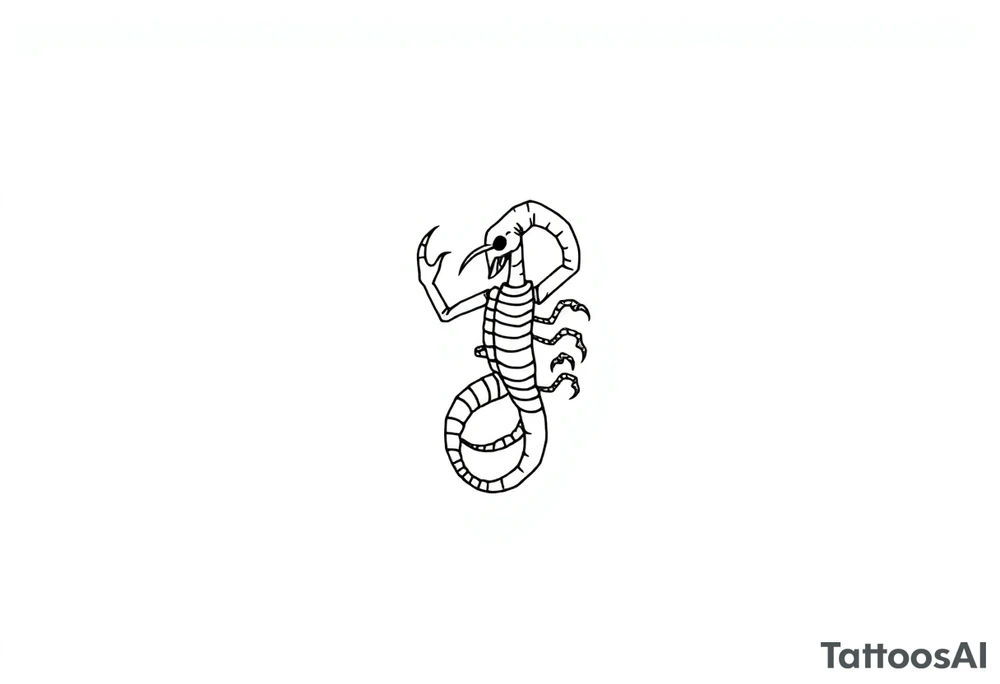 Scorpian tattoo idea