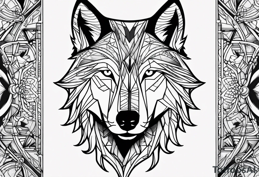 a wolf tattoo idea