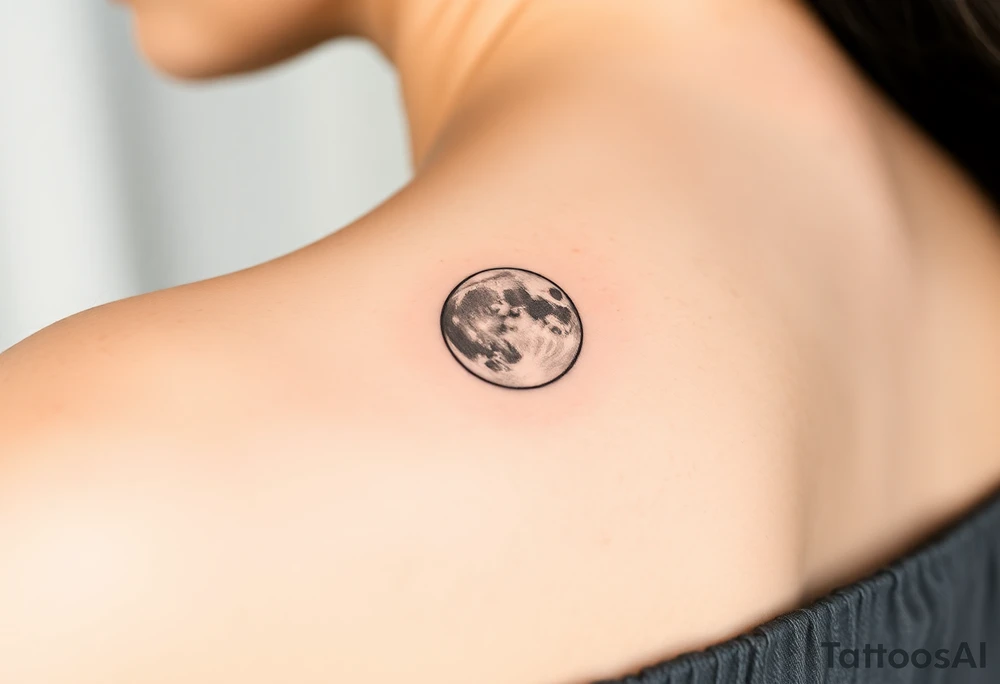The moon tattoo idea