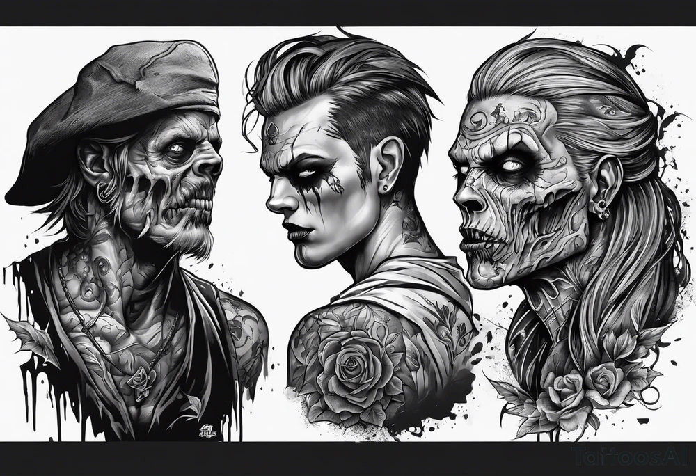 Zombie tattoo idea